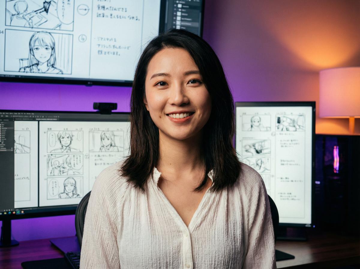 高清3D动漫动漫制片人林雪琴